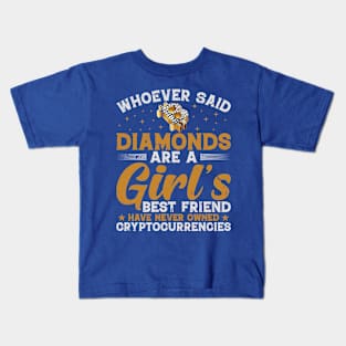 Crypto is a Girl's Best Friend Kids T-Shirt